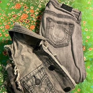 True Religion Vest($195) with matching pant($199)